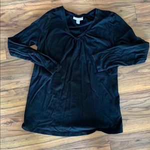 Liz Lange Black maternity top